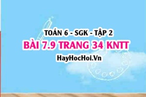 Bài 7.9 trang 34 Toán 6 Tập 2 Kết nối tri thức